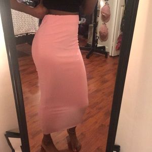 Baby Pink Maxi Skirt